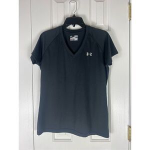Underarmour Heatgear Womens Black Shirt Size Md